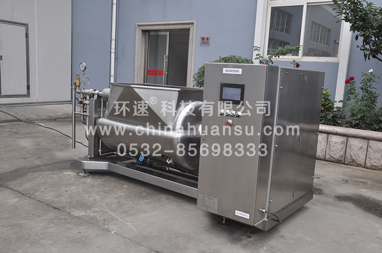 可傾斜式物料攪拌鍋，一鍵觸屏操作